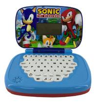 Laptop Infantil Didático Educativo Bilíngue Sonic Candide