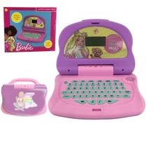 Laptop Infantil Educativo Barbie Charm Tech Bilíngue - Candide