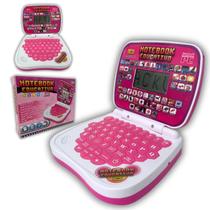 Laptop Infantil Notebook Educativo Computador Português e Inglês Raciocínio Lógico Palavras Números