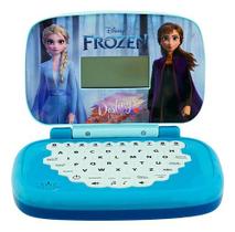 Laptop Infantil Notebook Português e Inglês Frozen Elsa Anna Candide