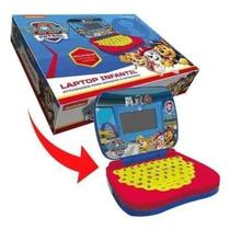 Laptop Infantil Paw Patrol Bilíngue Musical Emite Som Candide