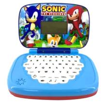 Laptop Infantil Sonic Computador Educativo Bilingue Presente de Natal