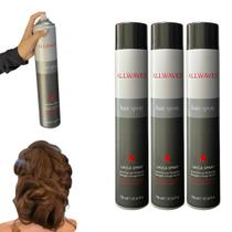 Laque de cabelo spray allwaves hair 750ml 3 unidades