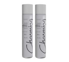 Laque Fixador Cabelo Charming Hair Spray Fixa Alto 400ml 2un