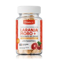 Laranja Mo ro + Picolinato de Cromo Suplemento com Alto Teor de Cromo e Antocianinas, Zero Glúten, Sabor Natural, 60 Comprimidos Mastigáveis