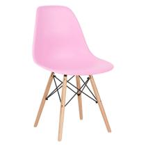 Laraz, Cadeira Charles Eames Eiffel Dsw - Rosa claro - Madeira clara