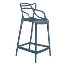 Laraz Home Decor, Banqueta Média Masters Allegra 66 cm - Azul Petróleo