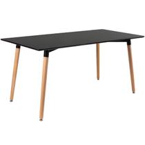 Laraz, Mesa de jantar retangular Eames Kit 80 x 160 cm Kit Preto Laraz, Mesa de jantar retangular Eames Kit 80 x 160 cm Kit Preto