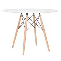 Laraz, Mesa Eames 100 Cm - Tampo De Mdf - Branco