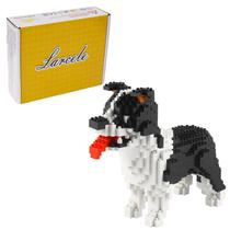 Larcele Micro Dog Building Blocks Pet Mini Building Toy Bricks, 950 peças KLJM-02 (Border Collie)