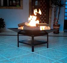 Lareira 70cm Externa para Jardim Braseiro Aquecedor Fogueira