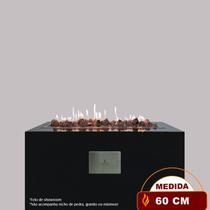 Lareira a Gás Externa - Fire Pit - Retangular 60cm - Fogo & Art Lareira a Gás Externa - Fire Pit - Retangular 60cm - Fogo & Art