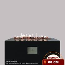 Lareira a Gás Externa - Fire Pit - Retangular 80cm - Fogo & Art Lareira a Gás Externa - Fire Pit - Retangular 80cm - Fogo & Art