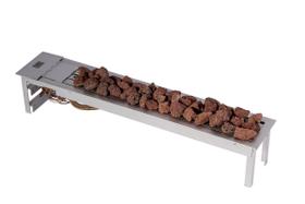 Lareira a Gás Fogo e Art Bella de 80cm GN Gás Natural com pedras vulcânicas