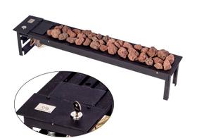 Lareira a gás Fogo e Art Luna de 80cm Gás GLP com chave e pedras vulcânicas Lareira a gás Fogo e Art Luna de 80cm Gás GLP com chave e pedras vulcânicas