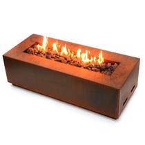 Lareira a Gás para Área Externa em Aço Corten Fire Pit Santa Helena - K3 Imports