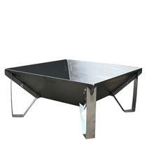 Lareira a Lenha Portátil Área Externa Jardim 50x50cm Móve