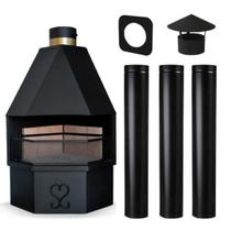 Lareira Celine Canto de Parede