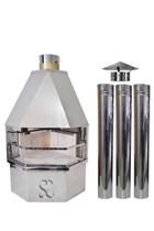 Lareira Celine Inox 304 de canto