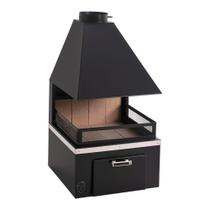 Lareira De Meio Grande Com Caixa Com Kit De Inst. Preto Lareira De Meio Grande Com Caixa Com Kit De Inst. Preto
