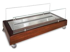 Lareira Eco Classe A Álcool-Portátil Madeira Queimador 70Cm