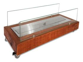 Lareira Eco Classe A Álcool-Portátil Rústica Queimador 70Cm