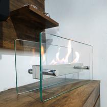 Lareira Ecológica Completa 50cm Portátil Etanol/Álcool Inox Lareira Ecológica Completa 50cm Portátil Etanol/Álcool Inox