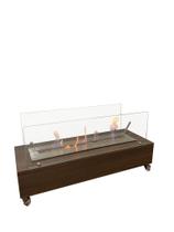Lareira Ecológica OL 800 80 cm Inox Completa Etanol Álcool