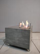 Lareira Ecológica queimador inox mesa de centro ou canto - Open Lareiras Ecologicas