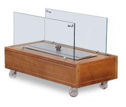 Lareira Ecológica Slim com Vinco Duplo Queimador 40cm/60cm - Topfire