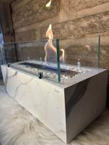 Lareira Ecológica Slim Mdf Thassos