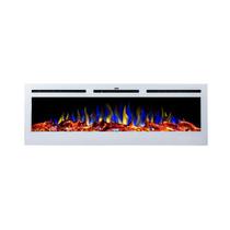 Lareira Elétrica de Embutir Aquecedor 110v Tela 50 Polegadas Branca Chaleur Lareira Elétrica de Embutir Aquecedor 110v Tela 50 Polegadas Branca Chaleur