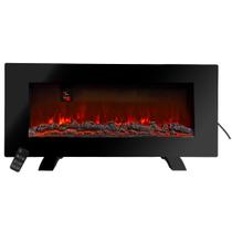 Lareira Elétrica de Parede e Bancada com Controle 1500w 220v