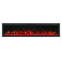 Lareira Elétrica Wgrif - Lareira De Embutir - Esmeralda Pro 73" (Cor Preta) - 220 volts