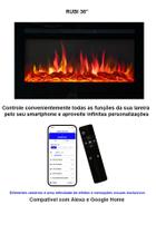 Lareira Elétrica Wgrif Rubi 36" (Cor Preta) 127V