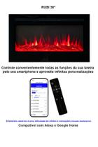 Lareira Elétrica Wgrif Rubi 36" (Moldura Preta) 220V 1800W
