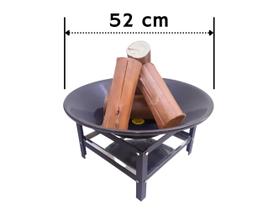 Lareira Externa 52cm p/ Jardim A Lenha Fogueira Fireplace Aquecedor