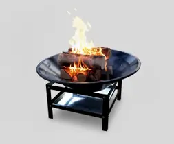Lareira Externa 52cm p/ Jardim A Lenha Fogueira Fireplace Aquecedor - Lazer e Você