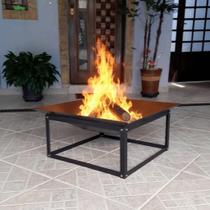 Lareira Externa 60cm P/ Jardim Portátil Aquecedor Fogueira Lareira Externa 60cm P/ Jardim Portátil Aquecedor Fogueira