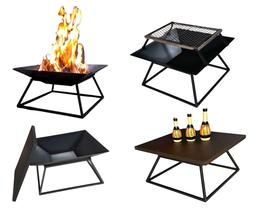 Lareira Externa Churrasqueira Mesa de Apoio 50cm Jardim Portátil Lareira Externa Churrasqueira Mesa de Apoio 50cm Jardim Portátil