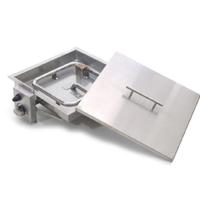 Lareira Para áreas externas a Gás Fire Pit - Quadrado 37x37cm - K3