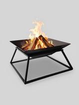 Lareira Para Jardim 70cm Externa A Lenha Portátil