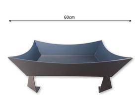 Lareira Quadrada A Lenha Para Área Externa 60Cm - Metanobre