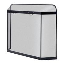 Lareira Spark Guard Panacea Black Steel 79x99x18cm