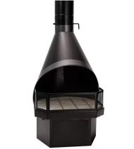 Lareira Suíça Metálica Aberta 693T Craca Prata Metávila