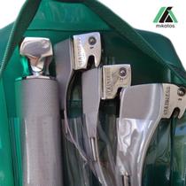 Laringoscópio De Led C/ 3 Lâmpadas Curva - Profissional