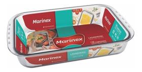 Lasanheira Assadeira Marinex 5 Litros Travessa De Vidro