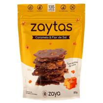 Lascas de Brownie Crocante Sabor Caramelo & Flor de Sal Zero Lactose Zaya 80g