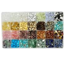 Lascas de pedras preciosas Maonewque 5-8 mm 1500 unidades 28 cores