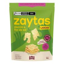 Lascas Zaytas com Alecrim e Flor de Sal Zaya 80g Lascas Zaytas com Alecrim e Flor de Sal Zaya 80g